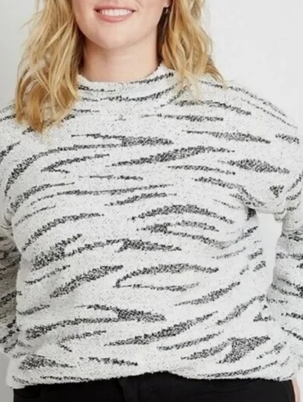 Maurices zebra striped sweater